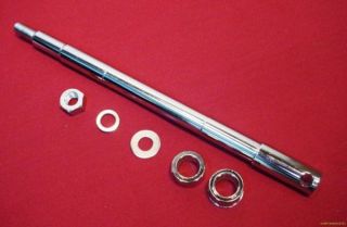 New Chrome Front Axle Kit for Harley FLH FX FXWG 81 03