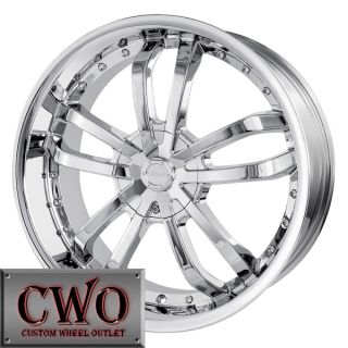 20 Chrome Veloche Verso Wheels Rims 5x110 5x115 5 Lug G5 G6 Cobalt