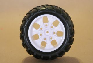 SET OF 4 RUBBER WHEELS + RIMS PACKAGE