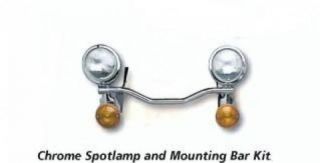 Spot Passing Lamp Mounting Bar Kit for Harley 4 Speed FL 68 84