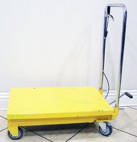 Central Hydraulic Scissor Lift Cart Material Handling