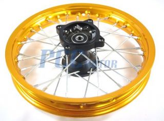 Front Gold Alum Rim Wheel XR50 CRF50 XR 50 SDG SSR 125 M RM06Y
