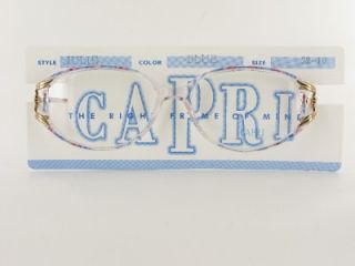 Capri  Julie  Ladies Large Clear Plastic Eyeglass Frames Purple Pink