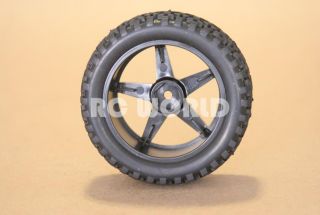 RC 1 10 Buggy Rims Tires Wheels Kyosho Tamiya Narrow Block