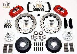Wilwood Disc Brake Kit Front 68 69 Ford Mercury 13 Drilled Rotors Red