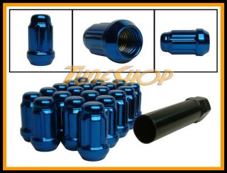 Spline Tuner Lock Lug Nuts 12x1 25 1 25 Acorn Wheel Rim Blue S
