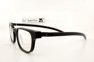 New IC Berlin Eyeglasses Frames Klavierspieler Klaus Color Black Rough
