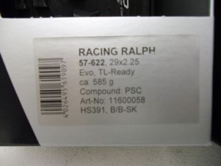 Schwalbe Racing Ralph EVO 29er 29x2 25 Tubeless PR New