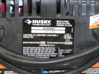 Husky Pneumatic 4 Gallon Air Compressor H1504ST Cracked Bezel