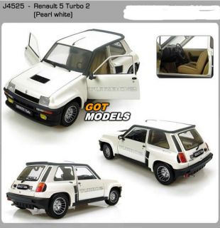 Renault 5 Turbo 2 White 1 18 Scale Model Car by Universal Hobbies 4525