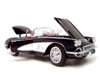 1959 Chevy Corvette Black 1 18 Autoart Diecast Model