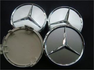 4X Mercedes Benz Chrome Wheel Center Caps 75mm for Mercede Benz C E s