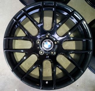 Competition Gloss Black Alloy Wheels Rims Staggered Brand New