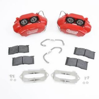Summit Racing BK189R Disc Brakes, Front, Red Powdercoated, Calipers