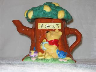 Disney Winnie The Pooh Mr Sanders Tree House Tea Pot