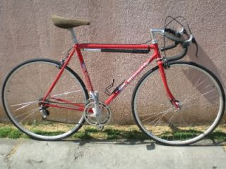 Edoardo Bianchi Road Bike Vintage Red Campagnolo Mavic Made in Italy