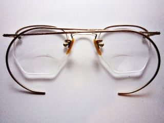 Marshwood 10K Gold Ful Vue Frames Antique Bifocal Spectacles Glasses