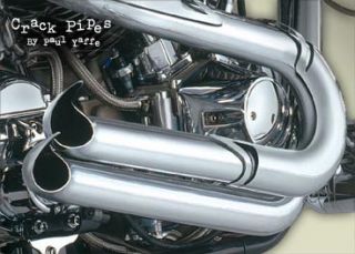 Supertrapp Crack Pipes by Paul Yaffe Chrome Plated Harley Softail 1986