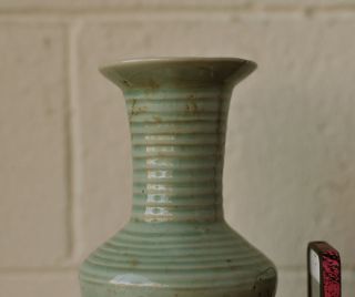 Extremely RARE Fine Antique Chinese Porcelain Celadon Yen Yen Vase
