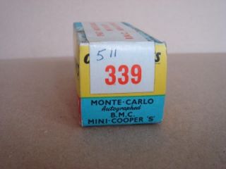 Corgi 339 Mini Cooper s Monte Carlo Mini RN 177 Mint