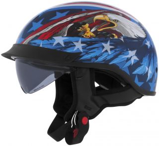 Cyber Helmets U 72 Half Graphics Helmet US Eagle XL XLarge Men