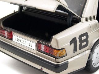 Brand new 118 scale diecast model of Mercedes 190 E 2.3 16V #18 1984