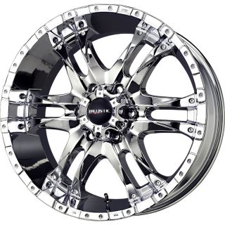 20 inch 20x9 Ballistic Wizard Chrome Wheel Rim 6x135 0