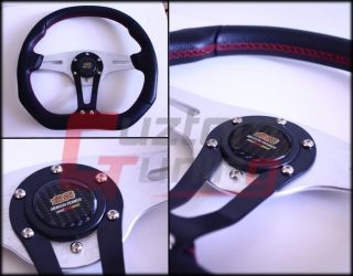Mugen JDM Real Carbon Fiber Steering Wheel Horn Button Honda Civic Del