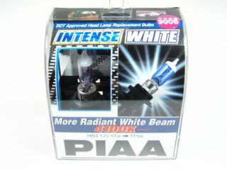 Piaa 9006 HB4 Intense White Halogen Headlight Bulbs Twin Pack 51w 115W