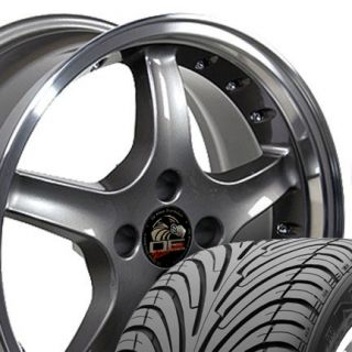17x8 Cobra R 4 Lug Rivet Wheels Rims Tires Fit Mustang®