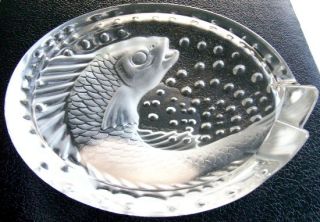 Vintage Lalique Concarneau Fish Ashtray