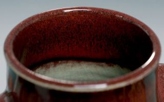 Exquisite Antique China Song Junyao Glazed Ox Blood Jar Porcelain Vase