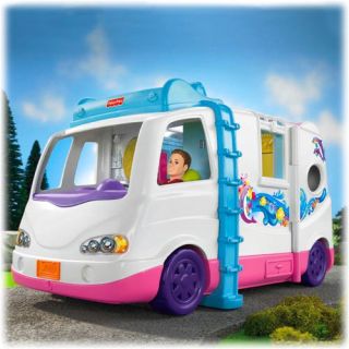 Fisher Price Loving Family Beach Vacation Doll Mobile Home W0429