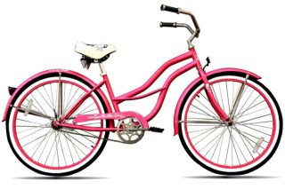 New 26 Beach Cruiser Bicycle Lady Light Pink