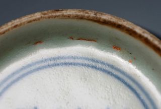 Antique Chinese 18th C Porcelain Black Glaze Vase Signed 3P6B