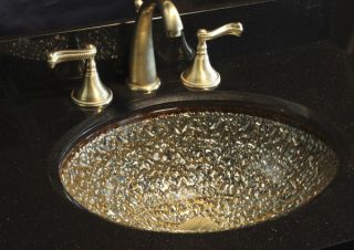 Oceana New Pebble 17 Undermount/Drop in Glass Sink (sink only no