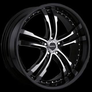 22x9 Black Wheel Boss 337 5x120 BMW Acura Rims