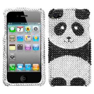 Apple iPhone 4 4S Rhinestone Hard Shell Case Panda
