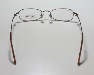 New Coach Emma 302 49 19 135 Sand Brown Wire Thin Eyeglass Glasses