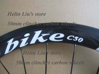 50mm clincher carbon wheels with light weight hub A291SB/F482SB + SED