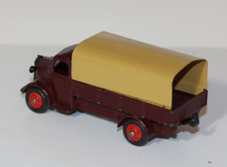 Dinky Toys 30s 413 Austin Covered Truck Maroon Tan