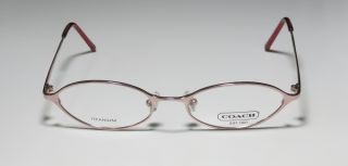 New Coach Aimee 402 49 17 135 Rose Titanium Vision Eyeglass Glasses
