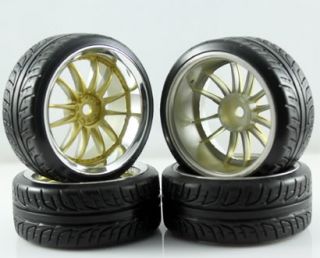 4X RC 1 10 Car Wheel Rim Drift Tyre Tires i3 F14