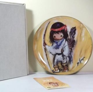 DeGrazia My First Arrow Children at Play Series Collector Plate 1989