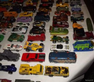 Vintage Lot of 115+ Diecast Toy Cars Trucks Vans Hotwheels Matchbox
