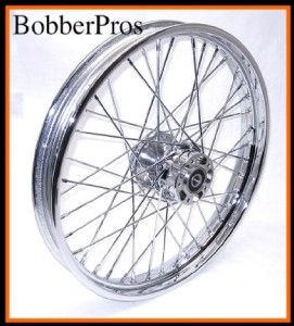 16 21 inch 40 Spoke Chrome Wheels Rims Harley Bobber
