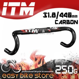 ITM Carbon Pathom Handlebar Road Bike Carbon 440mm x 31 8mm