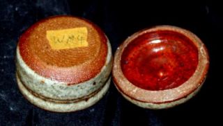 Warren Mackenzie Studio Pottery Carved Covered Box Jar