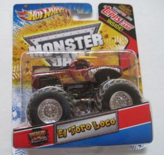 Hot Wheels Monster Jam Mud Truck Topps Trading Card 2012 1st Edd El