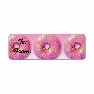 Donuts Gift Tag Stickers Custom Return Address Labels